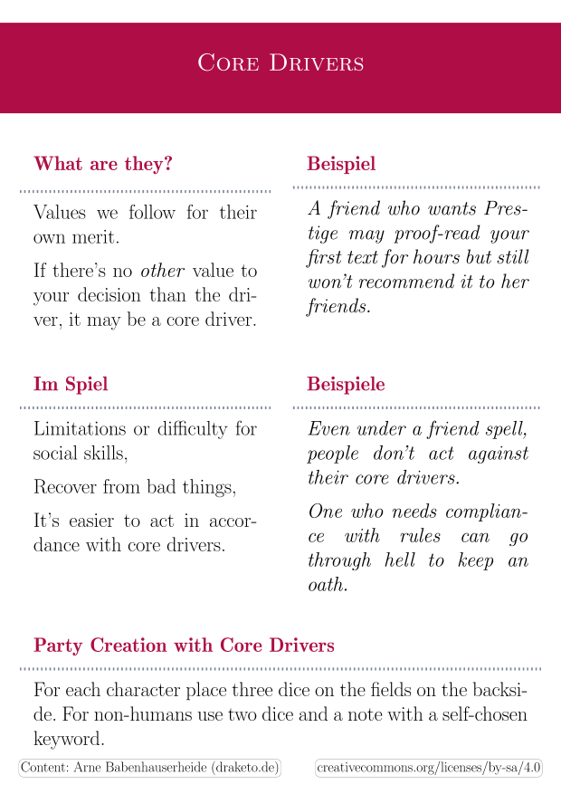 rules for using core drivers